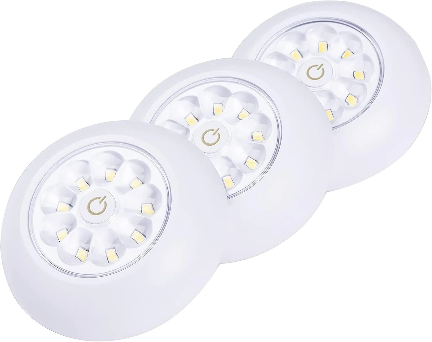 LIGHT IT! By Fulcrum, 30016-308 9-LED Anywhere Light XB, White, 3 pack