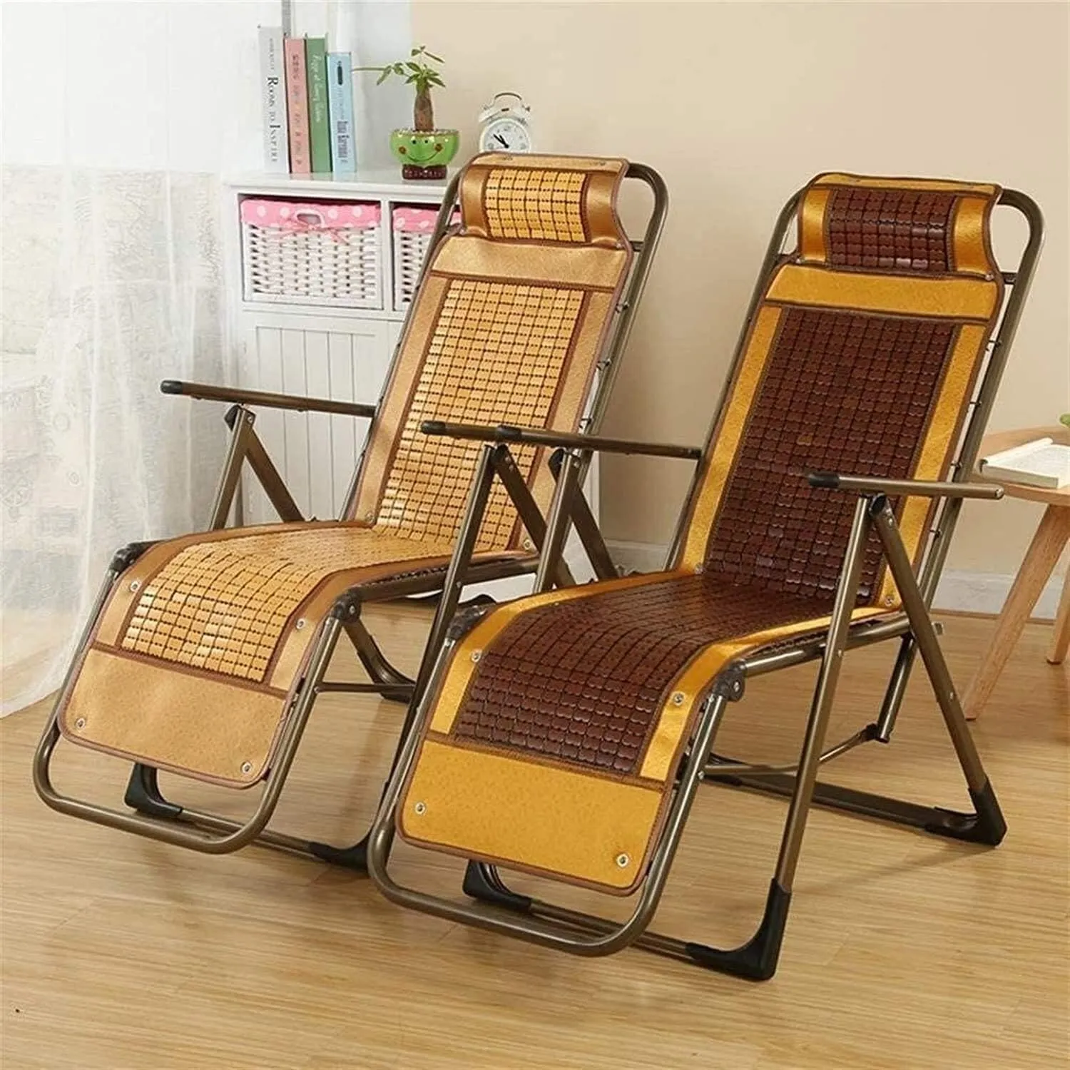 Lightweight Lounge Chair Recliners Folding Recliner,Portable Recliner Folding Backrest Lunch Break Multifunctional Nap Chair Beach Home Chair Single Lazy Chair