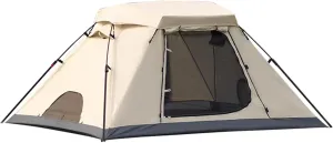 Lightweight Outdoor Tent,Instant Pop-Up Tent Shelter,Camping Dome Tent with Screened Porch, for Outdoor,Hiking,Camping, Mountaineering and Travel