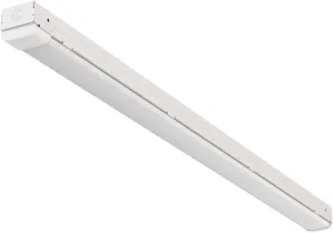Lithonia Lighting 1 Light LED Strip Light, 4 Foot Linear LED Ceiling Lighting Fixture, 5500 Lumens, 4000K, Dimmable, MVOLT, for Garage, Closet, Utility Room (MNSS L48 5500LM MVOLT GZ10 40K G1)