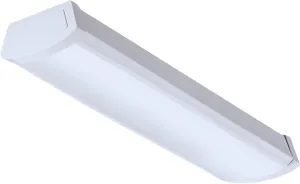 Lithonia Lighting 2 Foot LED Light Fixture, Low-Profile LED Wraparound Flush Mount Ceiling Light, 4000K Cool White, 120V, 24-Inch (FMLWL 24 840)