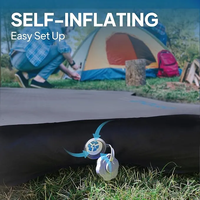 LOSTHORIZON Tesla Camping Air Mattress with Foam, Self Inflating Sleeping Pad, 4.5" Thick, with Air Pump, Model 3
