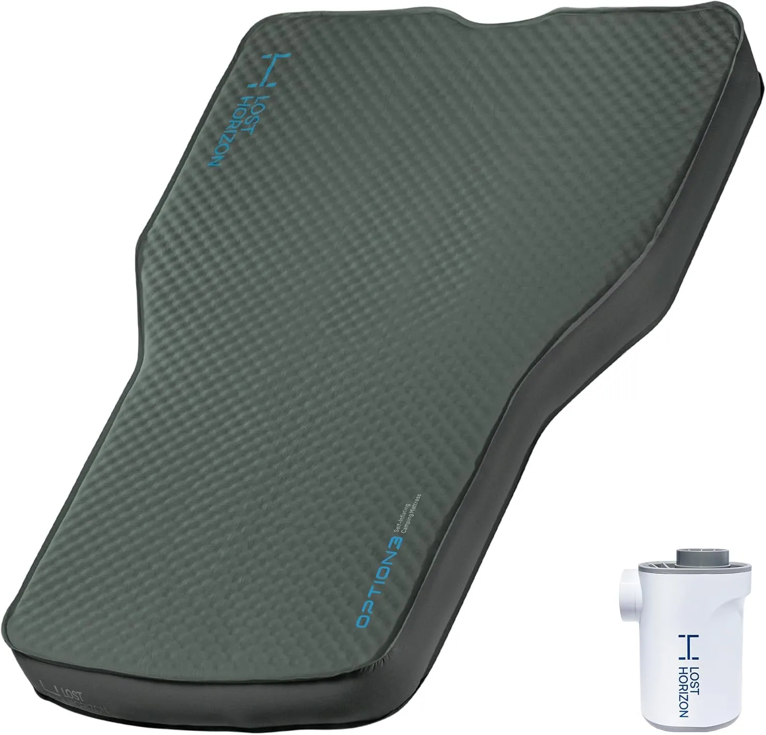 LOSTHORIZON Tesla Camping Air Mattress with Foam, Self Inflating Sleeping Pad, 4.5" Thick, with Air Pump, Model Y