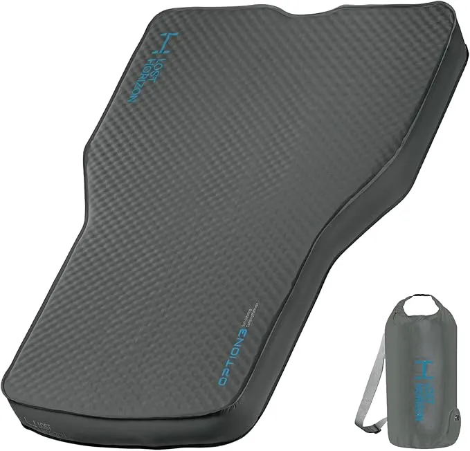 LOSTHORIZON Tesla Camping Air Mattress with Foam, Self Inflating Sleeping Pad, 4.5" Thick, with Air Pump, Model Y
