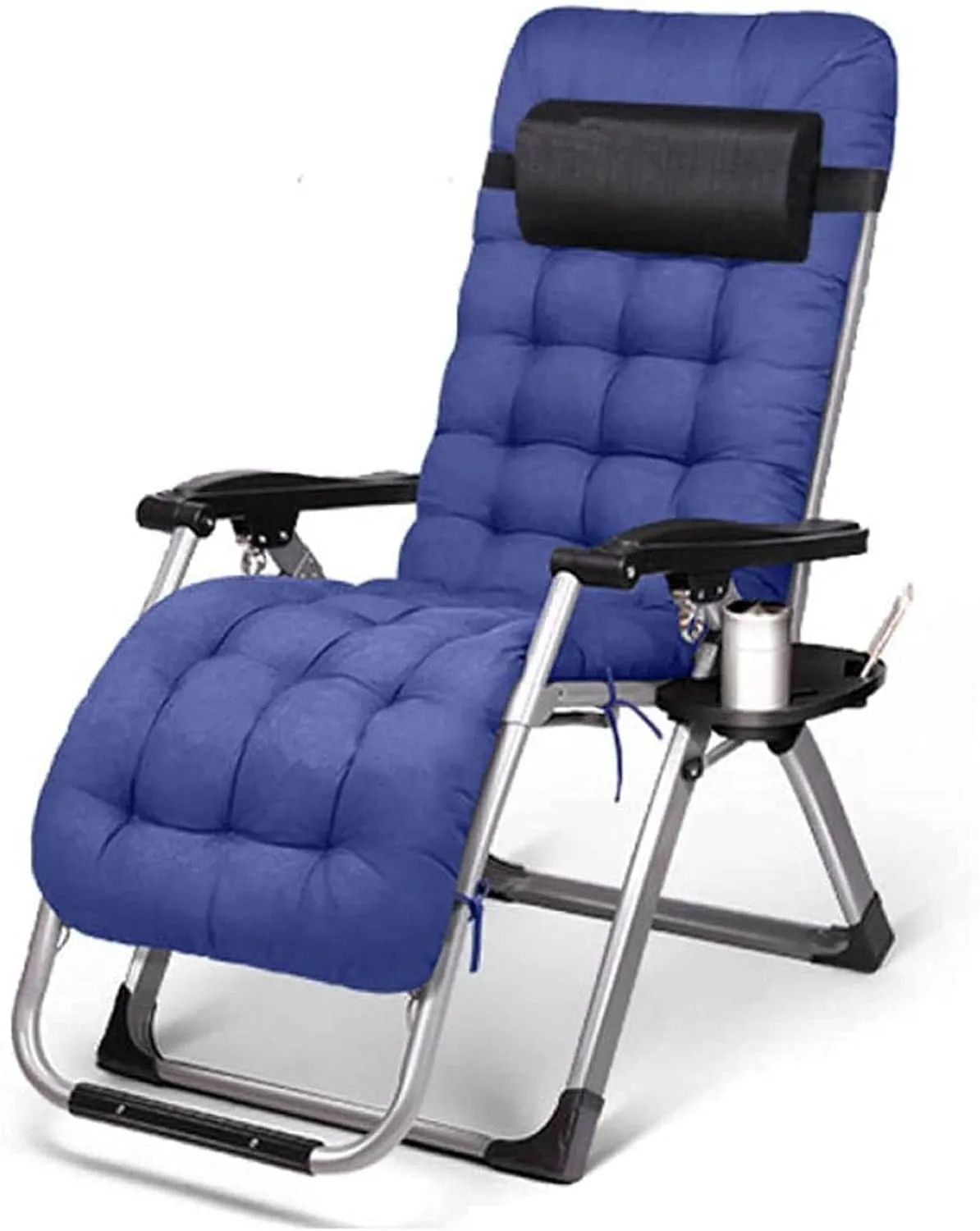 Lounge Chair, Outdoor Leisure Recliner Chair, Outdoor Folding Chair, Reclining Camping Chair, Foldable Sun Beach Leisure Garden Beach Chair,A