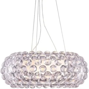 Luminaire New Chandelier Foscarini Pendant Light, Design Clear Transparent/Amber Acrylic Ball (Size : 65cm*20cm)