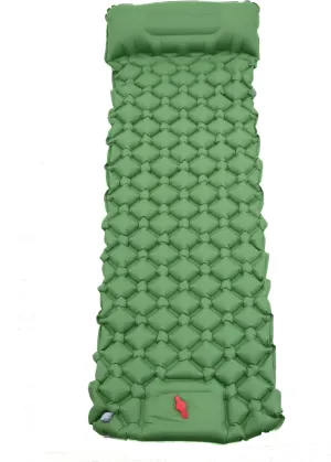 M MCGUIRE GEAR Inflatable Sleeping Mat with Built-in Foot Pump, Self Inflating Sleeping Pad, Camping Air Mattress