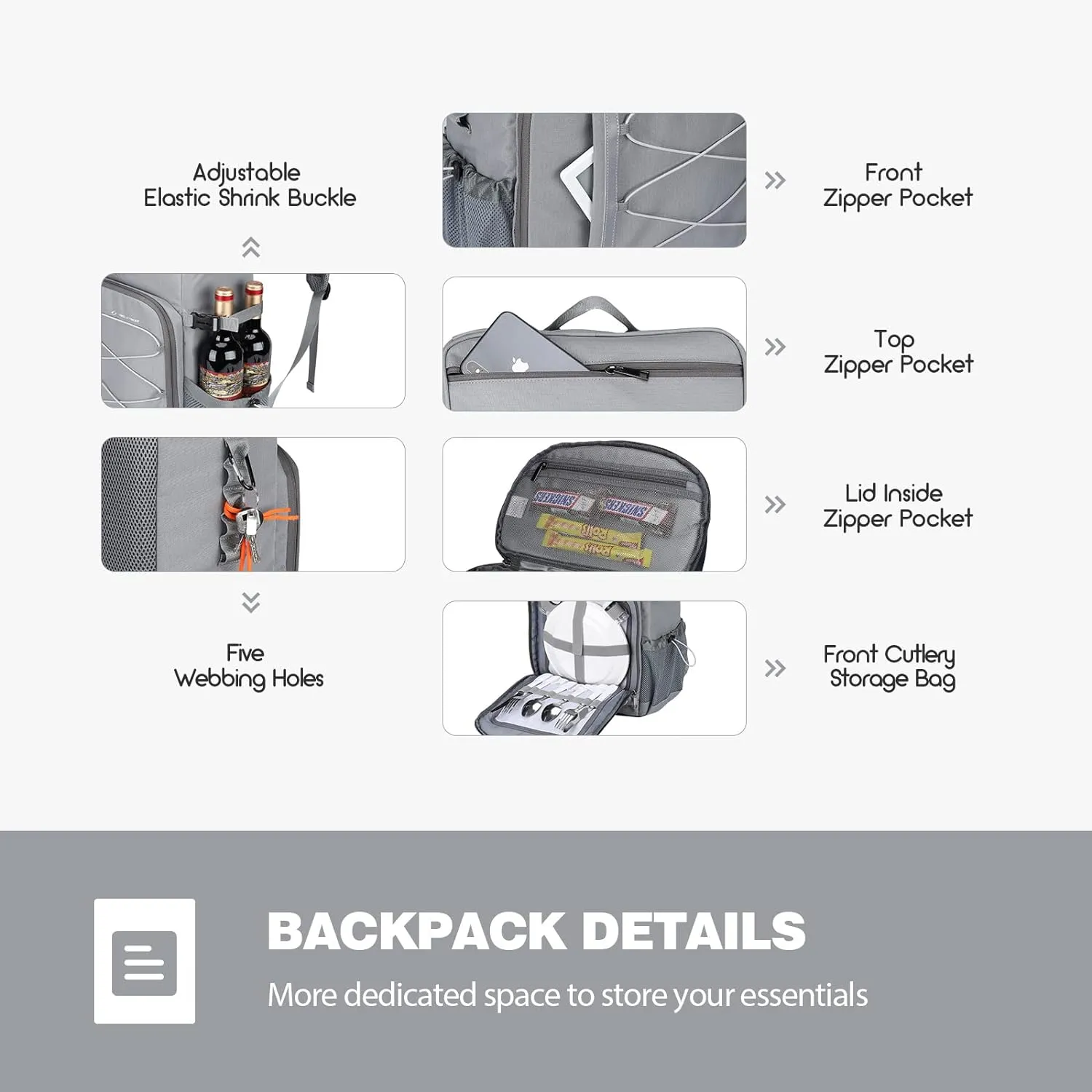 Maelstrom Cooler Backpack - 35/50 Can Insulated Soft Cooler Lunch Bag for Camping, Beach, Hiking & Shopping