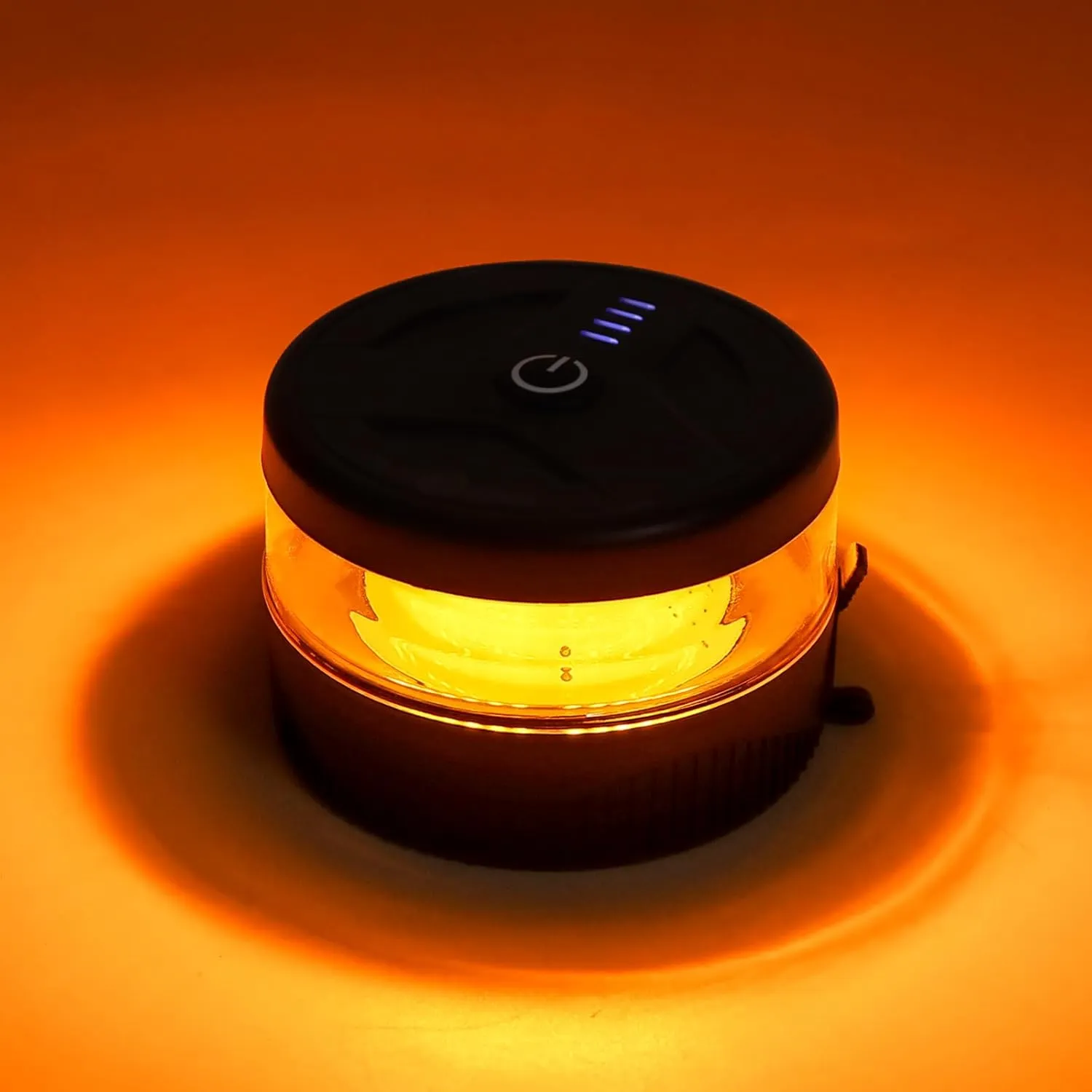 Magnetic Wireless Beacon Light, USB-C Rechargeable LED Strobe Lights for Trucks, Mini Portable Flashing Emergency Safety Warning Light for Postal Car Tractor UTV Golf Cart IP67 Waterproof Amber