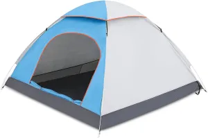 Magshion Camping Tent for 1 or 2 Person Weatherproof Spacious Lightweight Portable Backpacking Blue Dome Tent with Carry Bag for Backpacking Traveling, Easy Set Up