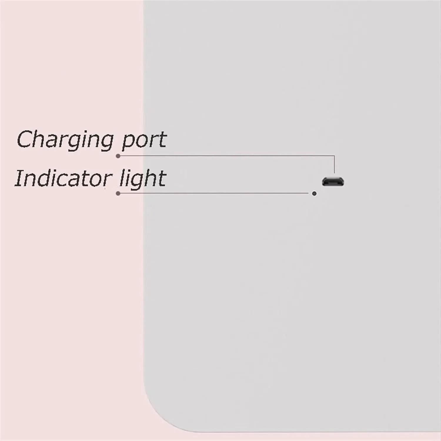 Makeup Mirror Desktop Foldable LED Cosmetic Mirror with Light Refill Mirror Portable Desktop Bedroom Makeup Rechargeable Mirror Beauty Mirror(White)