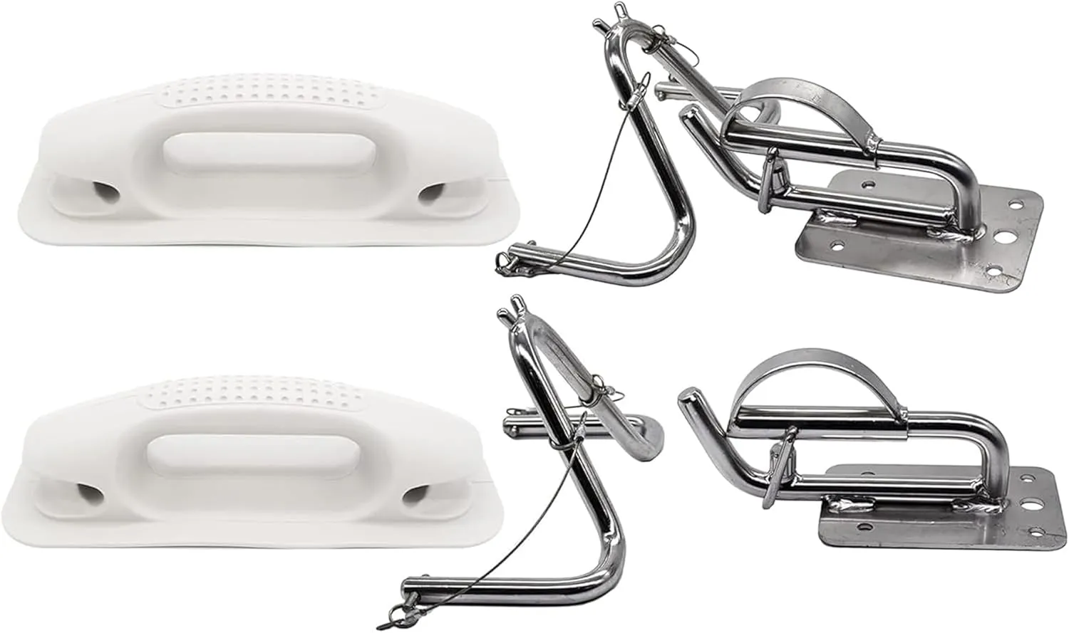 MARINE CITY Package Quick Release Snap Davits Set with Handle pad for Inflatable Boats