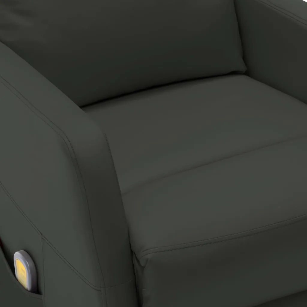 Massage Chair Massaging Recliner Push Chair for Elderly Faux Leather