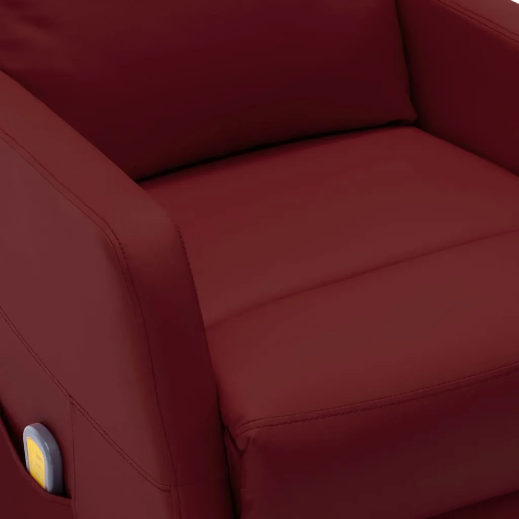 Massage Chair Massaging Recliner Push Chair for Elderly Faux Leather