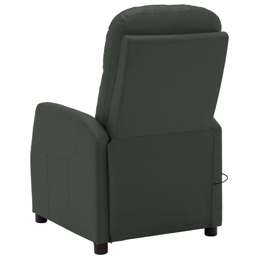 Massage Chair Massaging Recliner Push Chair for Elderly Faux Leather