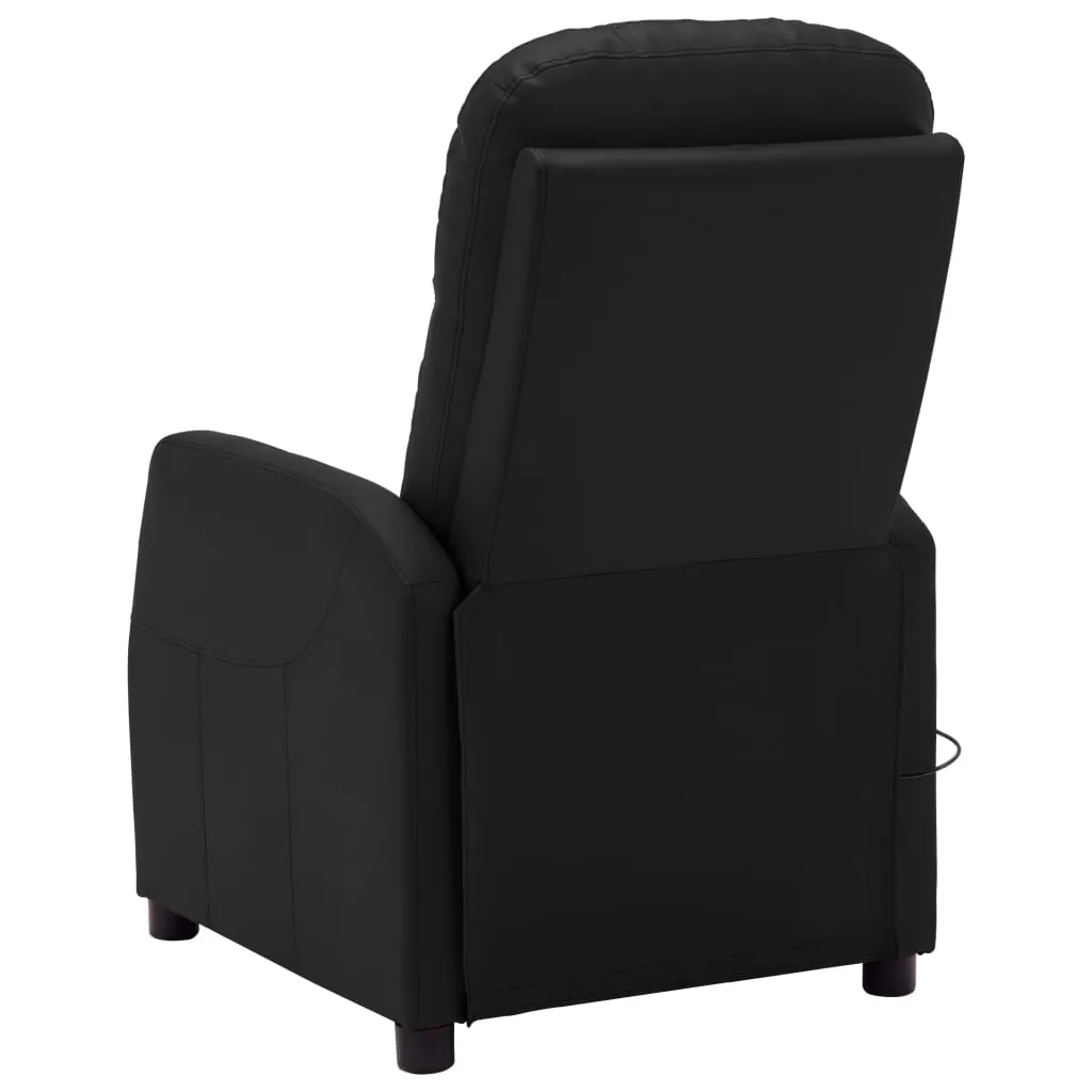 Massage Chair Massaging Recliner Push Chair for Elderly Faux Leather