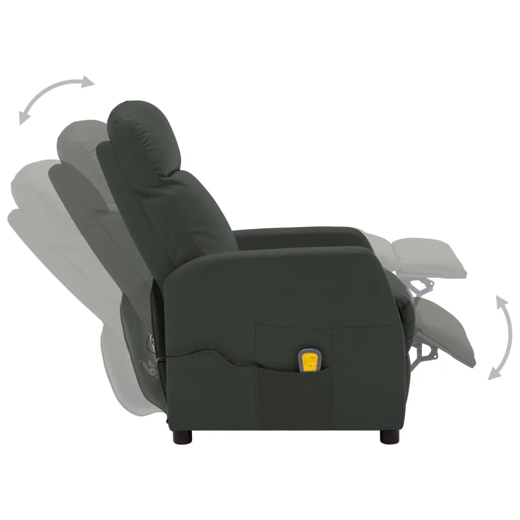 Massage Chair Massaging Recliner Push Chair for Elderly Faux Leather
