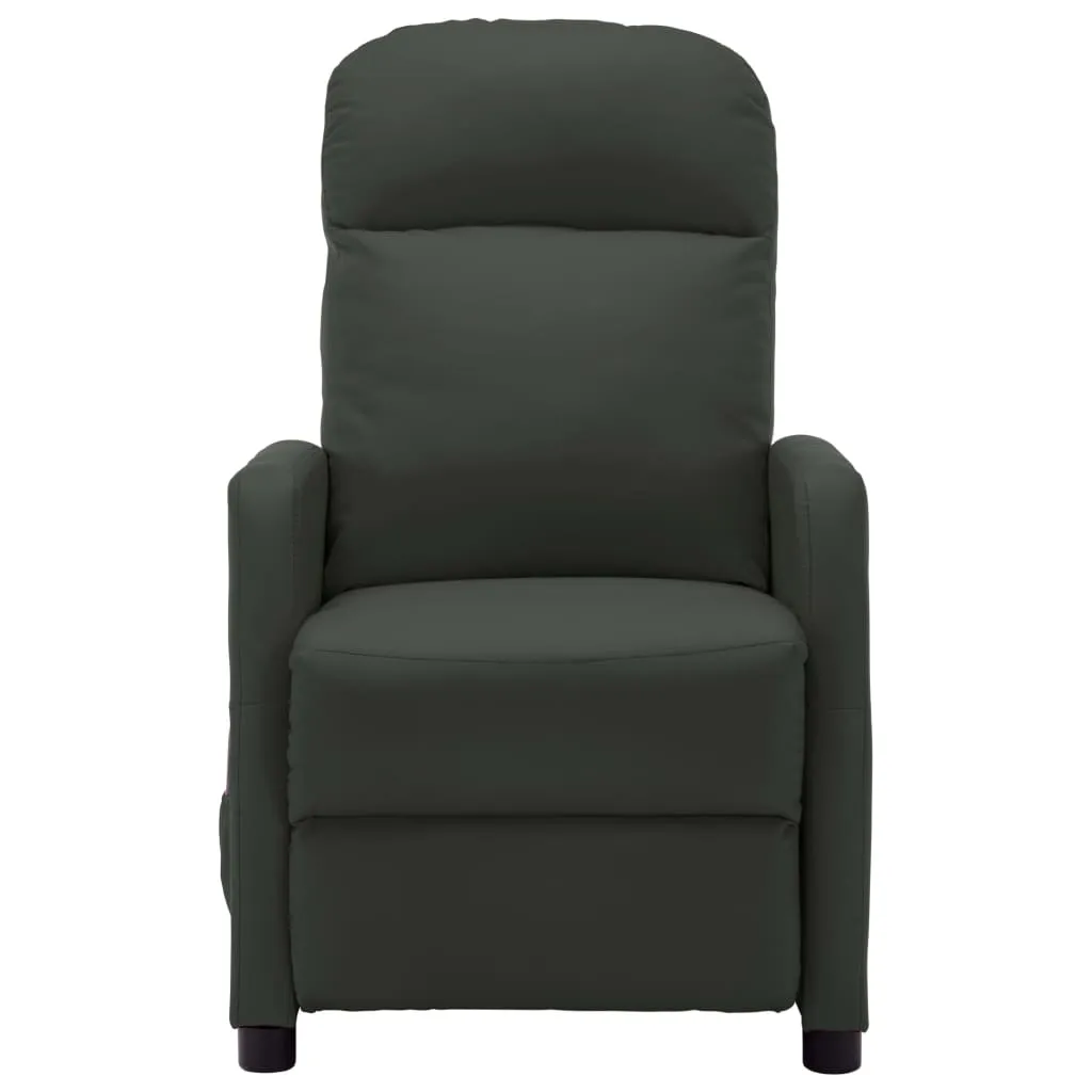 Massage Chair Massaging Recliner Push Chair for Elderly Faux Leather