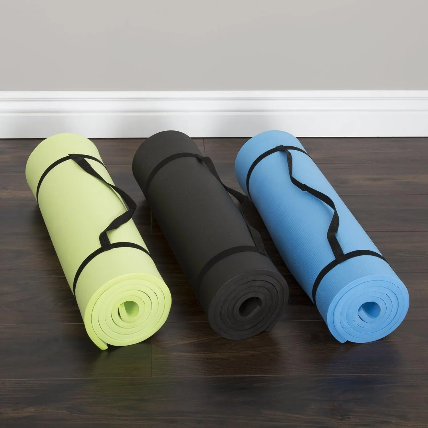 Mat by for - Strap - Carrying Thick Double Mat Gym Comprehensive catalog Fitness Home Exercise Yoga Mat Workout with Pilates Top-tier 72X24-Inch or Sided 1/2-Inch