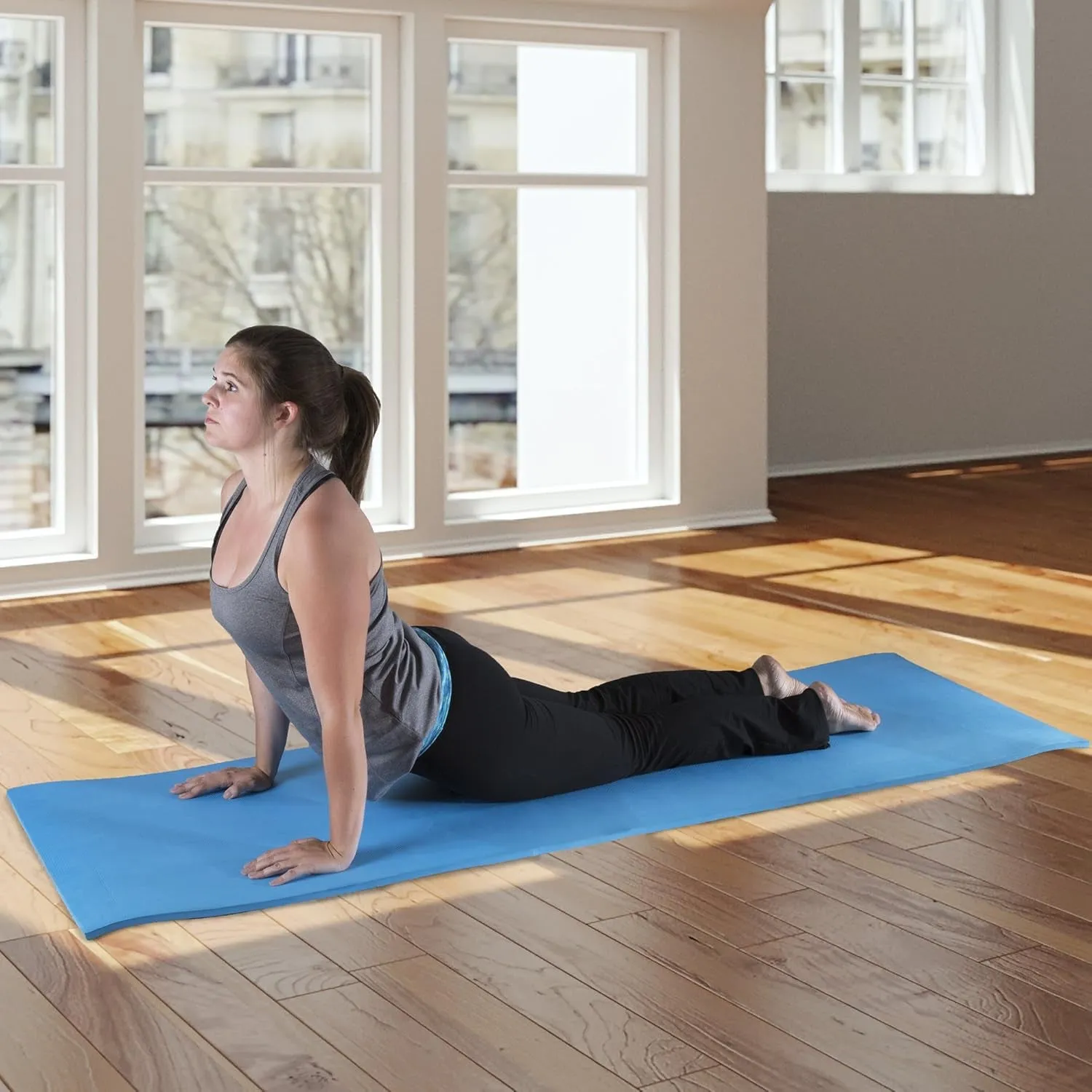 Mat by for - Strap - Carrying Thick Double Mat Gym Comprehensive catalog Fitness Home Exercise Yoga Mat Workout with Pilates Top-tier 72X24-Inch or Sided 1/2-Inch