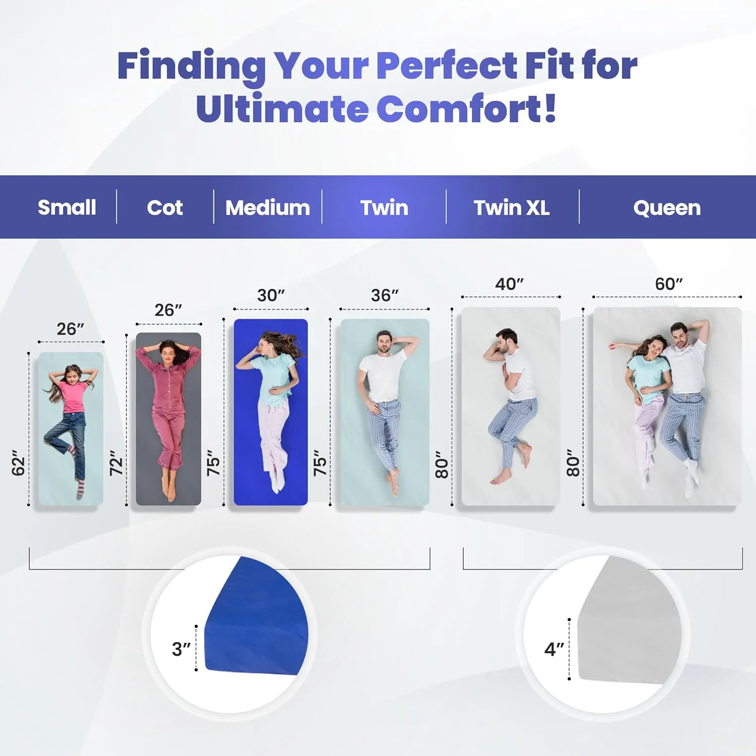 Matrix Comfort-Cell Memory Foam Camping Mattress Pad, Portable Foam Sleeping Pad for Camping, Roll up Sleeping Mat for Adults Floor Mattress Guest Floor Bed for Sleepover, Car, Tent SUV Cot Mattress
