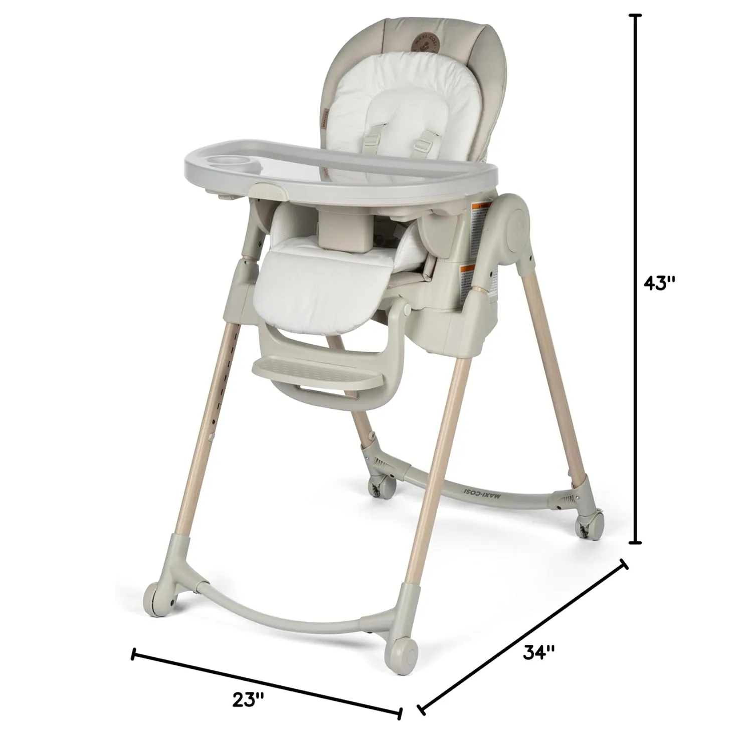 Maxi-Cosi Minla 6-in-1 Foldable High Chair in Classic Oat