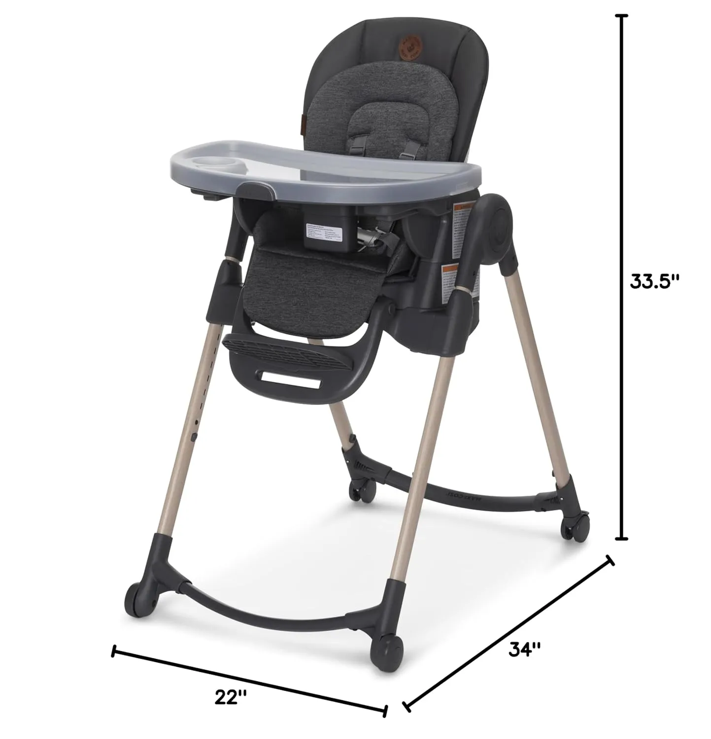 Maxi-Cosi Minla 6-in-1 High Chair in Classic Graphite