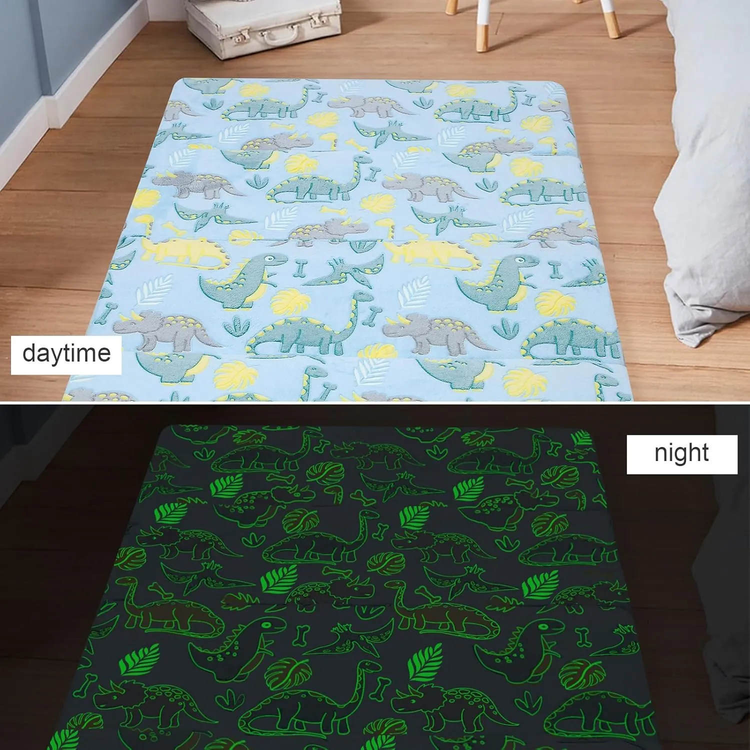 MeMoreCool Kids Floor Futon Mattress Large 6x4 FT, Thicken Foam Tatami Mattress for Children Play Area, Foldable Sleeping Pad Crawling Tatami Mat for Playroom