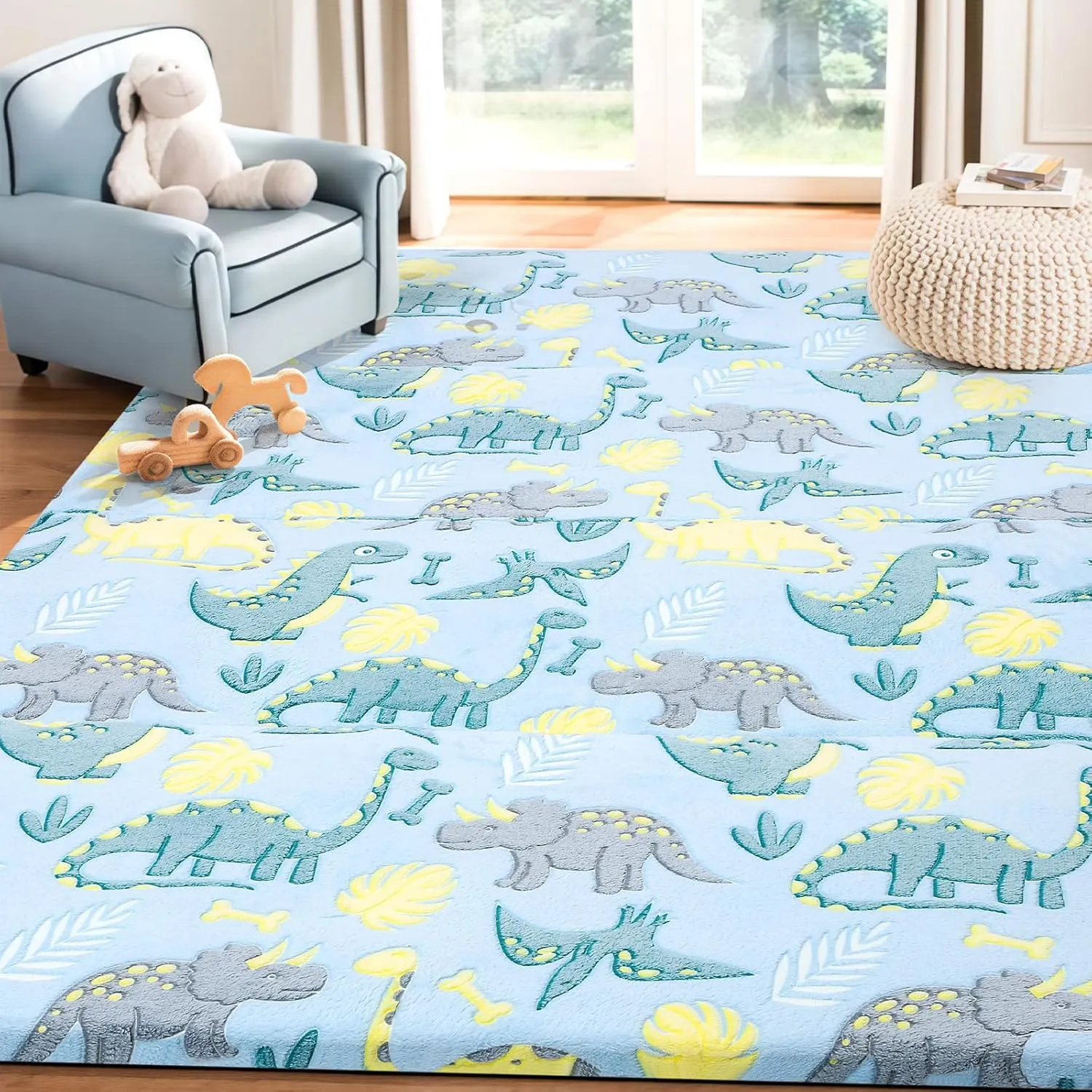 MeMoreCool Kids Floor Futon Mattress Large 6x4 FT, Thicken Foam Tatami Mattress for Children Play Area, Foldable Sleeping Pad Crawling Tatami Mat for Playroom