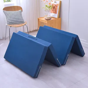 Memory Foam Camping Mattress Pad, Thick Waterproof Foldable Sofa Bed Floor Mattress, Portable Sleeping Pad for Adult, Sleeping Mat for Travel RV Camping Guest Yoga(Size:23*70inch,Color:A 2inch)