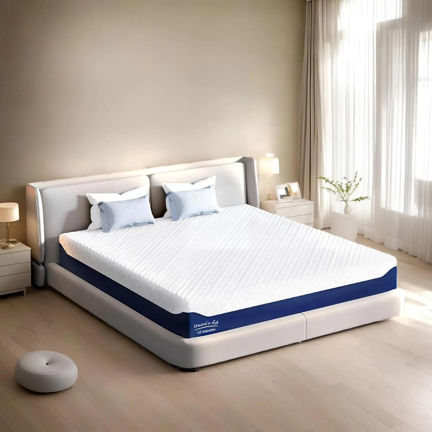 Memory Foam Mattress, 12 Inch Queen Mattress in a Box, Cooling Gel Infused Mattress for Pressure Relief, Bed in a Box CertiPUR-US Certified & Fiberglass Free, Washable Cover