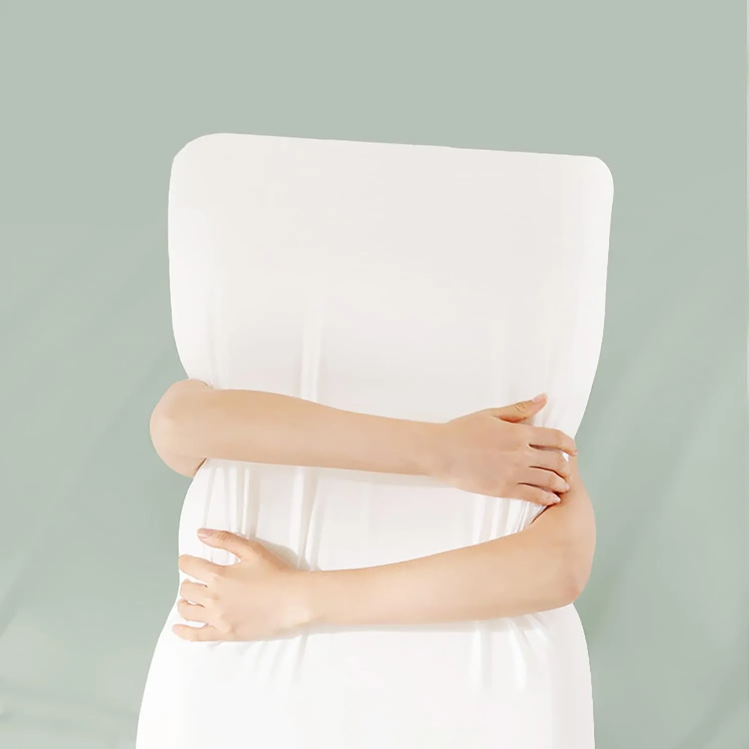 Memory Foam Pillow, Cooling Cover Memory Foam Pillow, Bed Pillow for Sleeping, Queen Size, White