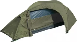Mil-Tec Recom 1-Person Compact Lightweight Durable Weatherproof Wind & Storm-Resistant Easy-to-Install Tactical Outdoor Hiking Camping Tent with Zipper Entrance & Mosquito Net
