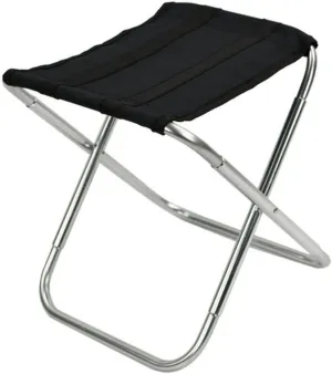 Milisten Portable Lightweight Folding Chair for Outdoor Activities Silver Oxford Cloth Camping Stool for Fishing Picnics and Garden Use Easy to Carry Middle