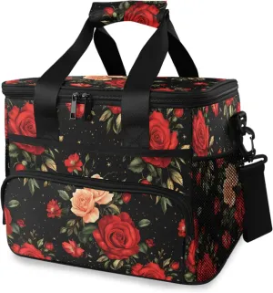 MNSRUU Cooler Bag Green Cactus Soft Cooler Bag Insulated Lunch Totes Picnic Bag Beach Cooler Lunch Box Container with Adjustable Shoulder Strap