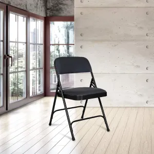 Modern Black Foldable Study Chair and Base Metal Legs for Students (Pack of 2 Pcs)