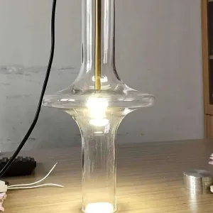 Modern Glass Pendant Light for Dining Room - 1-Light Hanging Lamp