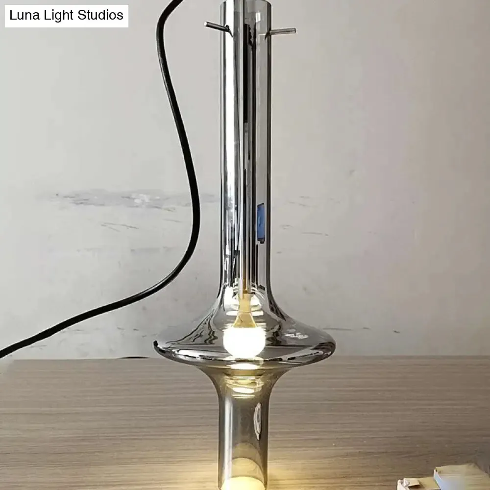 Modern Glass Pendant Light for Dining Room - 1-Light Hanging Lamp