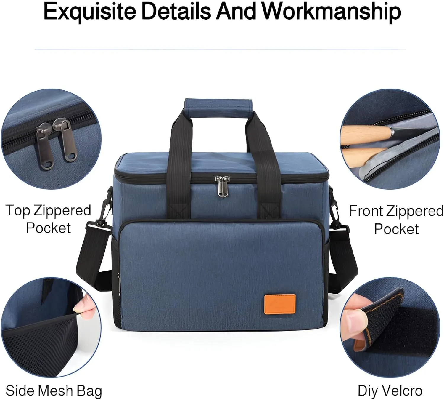 [Mokcoliy]【Heavy-Duty Insulated Cooler Bag】 - 300D Oxford Cloth, 12  Hours of Retention, for Camping and Outdoor Adventures - Multi-Purpose, Lightweight, and Convenient to Carry