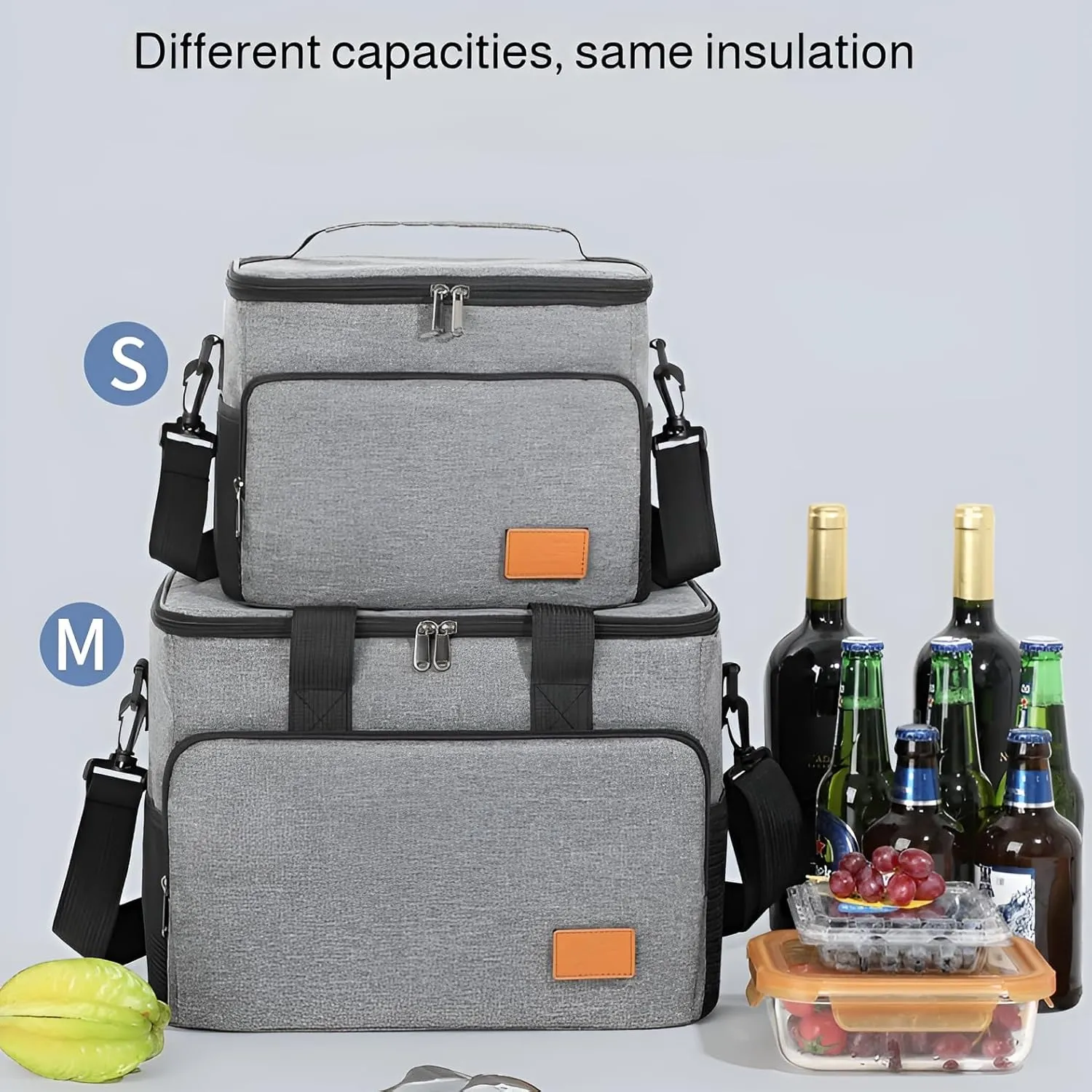 [Mokcoliy]【Heavy-Duty Insulated Cooler Bag】 - 300D Oxford Cloth, 12  Hours of Retention, for Camping and Outdoor Adventures - Multi-Purpose, Lightweight, and Convenient to Carry
