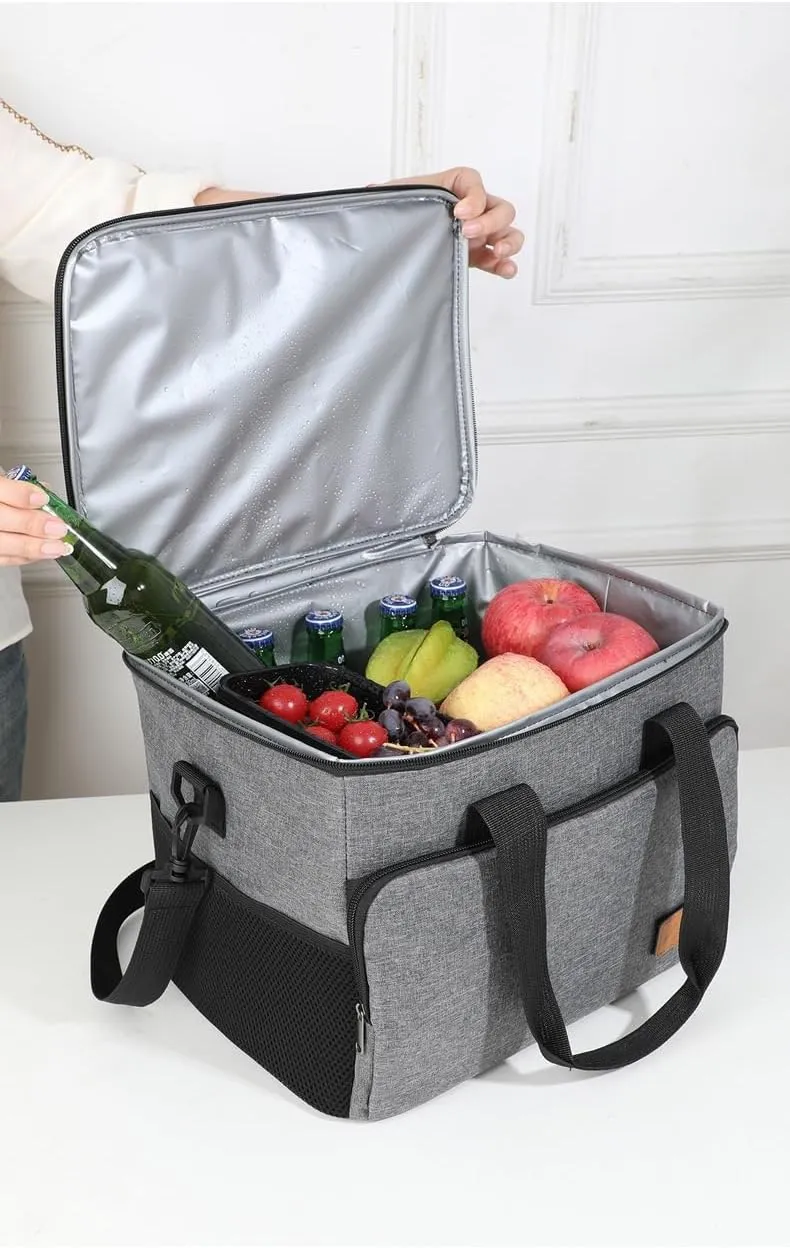 [Mokcoliy]【Heavy-Duty Insulated Cooler Bag】 - 300D Oxford Cloth, 12  Hours of Retention, for Camping and Outdoor Adventures - Multi-Purpose, Lightweight, and Convenient to Carry
