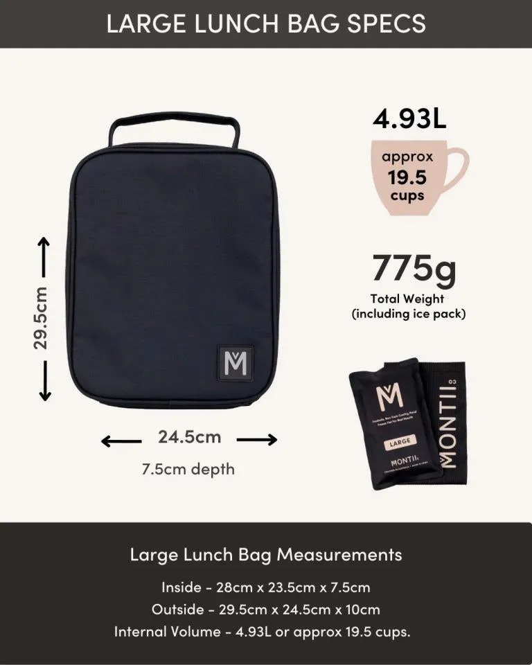 MontiiCo large insulated lunch bag - sea shine
