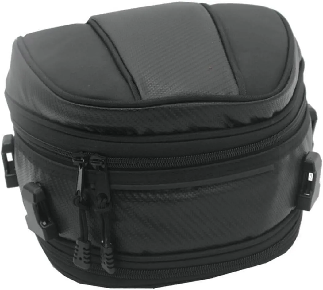 Motorcycle Travel Bag Rear Seat Bag Coil Zipper Compact Size Durable Material