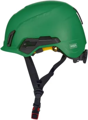 MSA V-Gard H2 Pro Safety Helmet with Comfortable Fas-Trac III Ratchet Suspension |Push-Button Accessory Rail and Universal Lighting Clips | MIPS® Protection System | Standard Size
