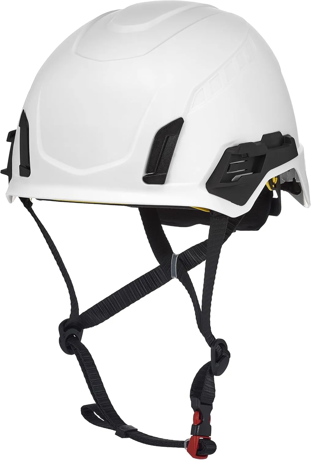 MSA V-Gard H2 Pro Safety Helmet with Comfortable Fas-Trac III Ratchet Suspension |Push-Button Accessory Rail and Universal Lighting Clips | MIPS® Protection System | Standard Size