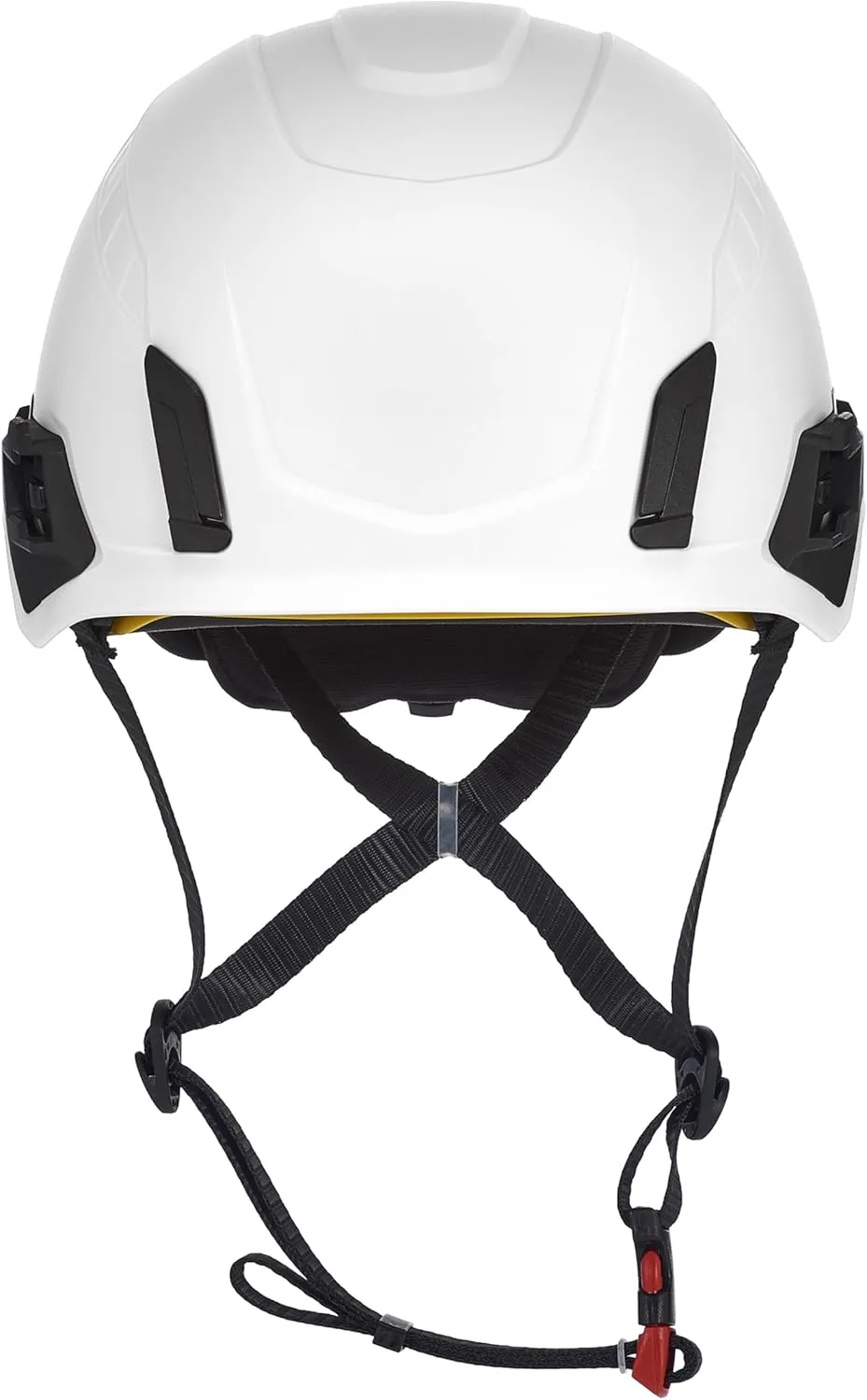 MSA V-Gard H2 Pro Safety Helmet with Comfortable Fas-Trac III Ratchet Suspension |Push-Button Accessory Rail and Universal Lighting Clips | MIPS® Protection System | Standard Size