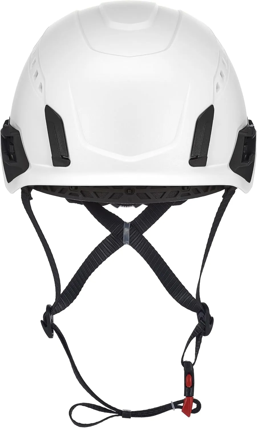 MSA V-Gard H2 Pro Safety Helmet with Comfortable Fas-Trac III Ratchet Suspension |Push-Button Accessory Rail and Universal Lighting Clips | Standard Size