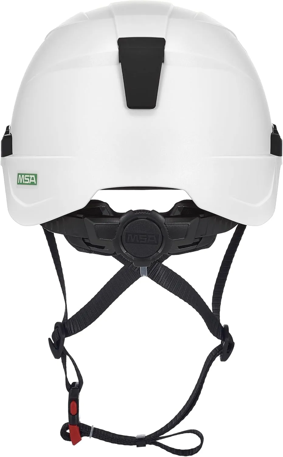 MSA V-Gard H2 Pro Safety Helmet with Comfortable Fas-Trac III Ratchet Suspension |Push-Button Accessory Rail and Universal Lighting Clips | Standard Size
