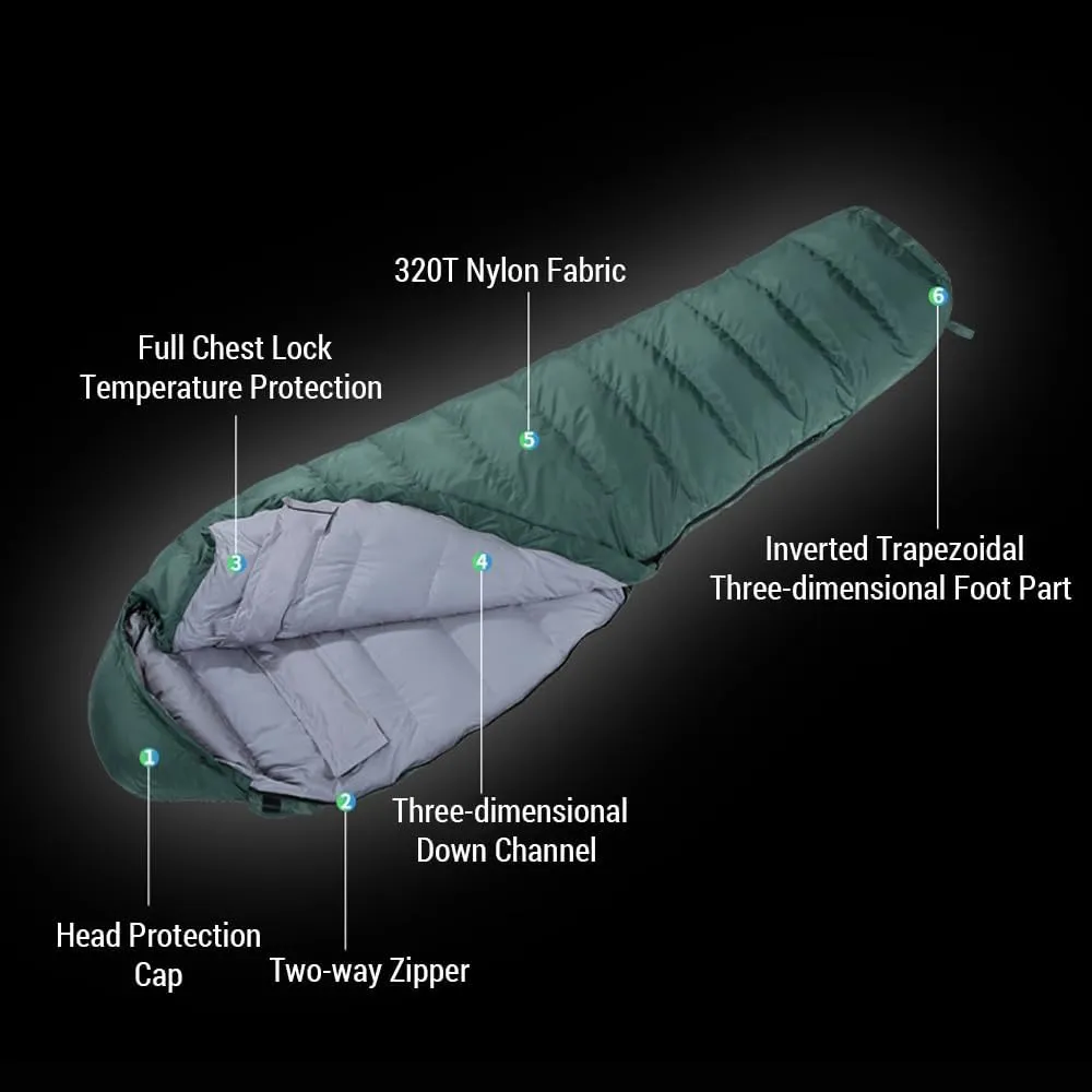 Mummy Sleeping Bag Winter Backpacking Sleeping Bag for Camping Hiking