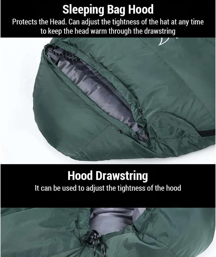 Mummy Sleeping Bag Winter Backpacking Sleeping Bag for Camping Hiking
